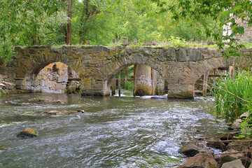 Stone bridge near the old water mill.