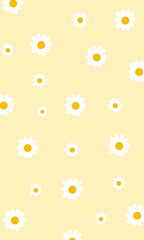 background with yellow flowers