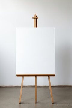 An easel with a cross on top