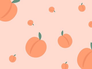 seamless pattern with peach