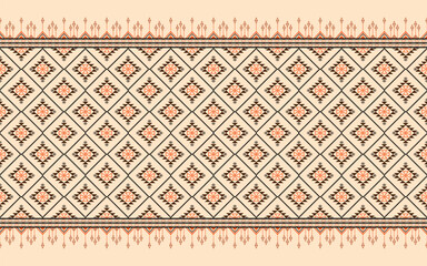 Textile design, oriental geometric embroidery for background or rug, wallpaper, ikat, batik, curtain design, vector illustration
