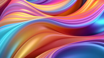 Fototapeta premium Blue orange red color, abstract art background. Generative ai