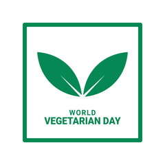 World Vegetarian Day background.