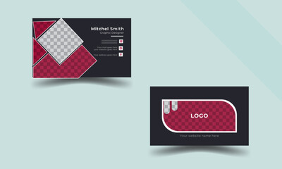Luxury and  elegant,  corporate and  modern Business Card - Clean professional business card template  in  rectangle size with  elegant color .