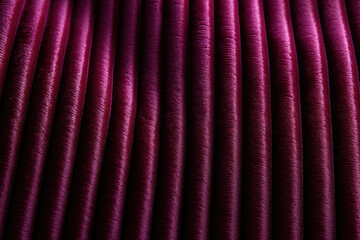 Unveiling the Luxurious Texture and Intricate Details of Ribbed Velvet in a Stunning Macro Shot, Illuminated by Soft Light and Shadows