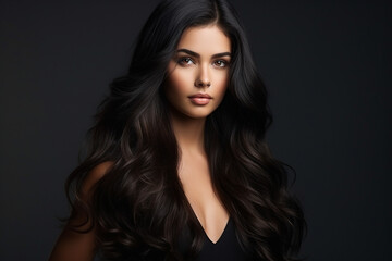 Fototapeta premium Generative ai collage image picture of perfect ideal lady prepare luxury event enjoy hair care procedure