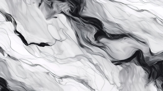 White marble black gray texture background. Generative AI