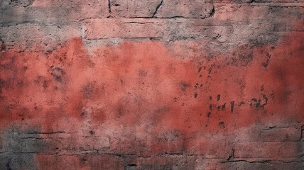 Patterned red concrete textured background. Generative AI