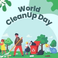 Premium Vector | Vector illustration for national clean up day