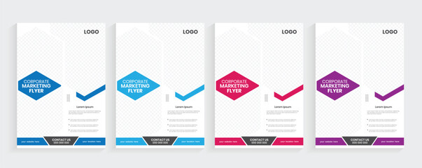 Corporate business a4 clean graphics flier, latest style marketing agency stationary case study, creative a4 poster, one pager modern brochure, or press kit design