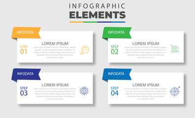 Infographic concept with options. steps or process.