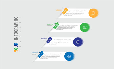 Infographic concept with options. steps or process.