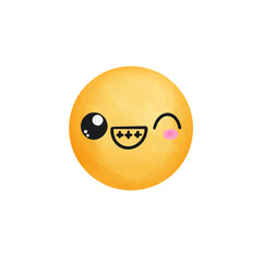 Emoji smiley face with a smile