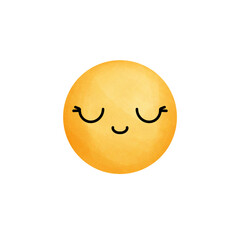 Emoji smiley face with a smile