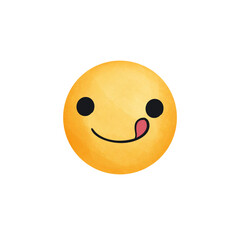 Emoji smiley face with a smile