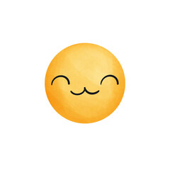 Emoji smiley face with a smile