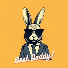 Best daddy Bunny. Generative AI.