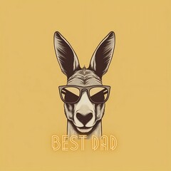 Best Dad Donkey. Generative AI.