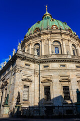 Frederik's Church, also known as Marble Church, in Copenhagen, Denmark