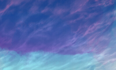 blue sky with clouds simple and modern attractive abstract illustrations, cool to look at
