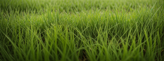 Lush green grass meadow background