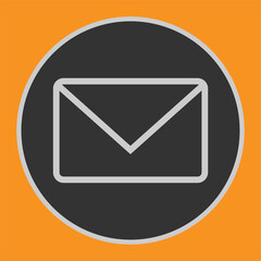 Creative colorful mail icon design