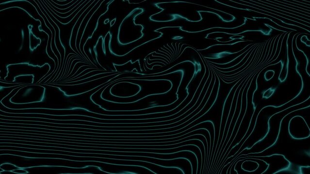 An intriguing abstract design featuring swirling black and blue wavy lines creating a dynamic and mysterious pattern. A cool and captivating visual