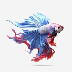 Fototapeta premium Illustration of betta fish with beautiful color 