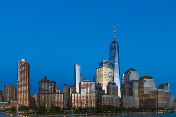 Obraz premium Lower Manhattan, Freedom Tower, New York City.