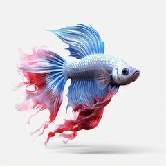Fototapeta premium Illustration of betta fish with beautiful color 