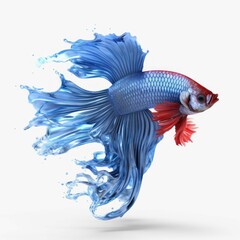 Illustration of betta fish with beautiful color 