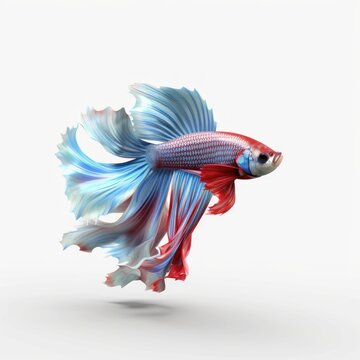 illustration of cupang fish with beautiful color