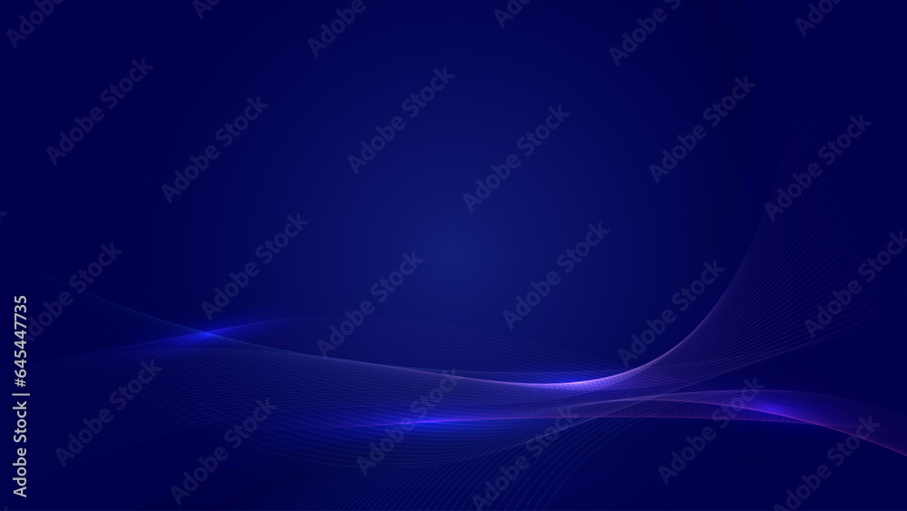 Aufkleber modern abstract glowing wave background. dynamic flowing wave lines design element. futuristic techn