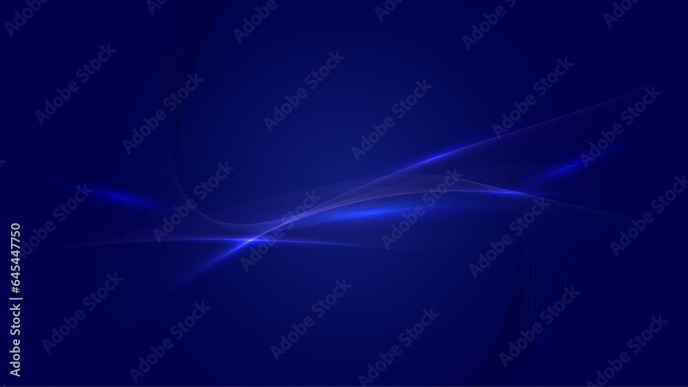 Aufkleber modern abstract glowing wave background. dynamic flowing wave lines design element. futuristic techn