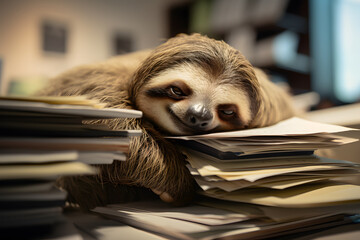 Lazy Sloth in the Office - Generative AI