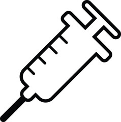 syringe of Vaccine Related Vector Line Icons. Contains such Icons as Warning, Medical Syringe, Quality Certificate and more.