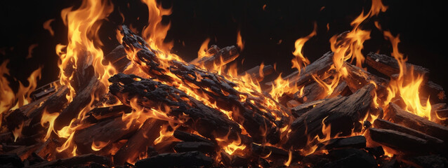 Beautiful stylish fire flames