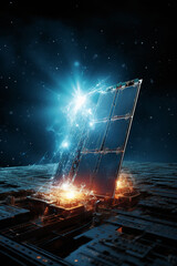 shiny solar panel-photovoltaic brand new