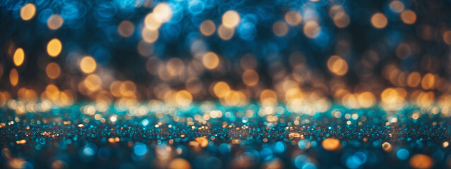 Bokeh Blue Background