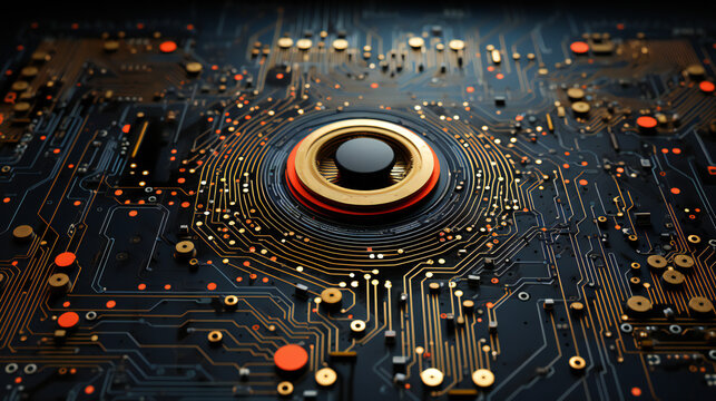 Embark on a mesmerizing journey through the history of IT with this captivating AI artwork. From the humble beginnings of punch cards to the cutting-edge realm of quantum computing, this piece beautif