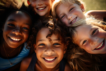 Fototapeta premium group of children