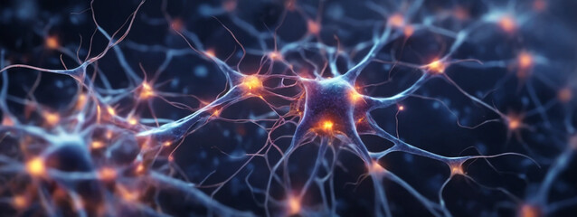 Neurons cells concept