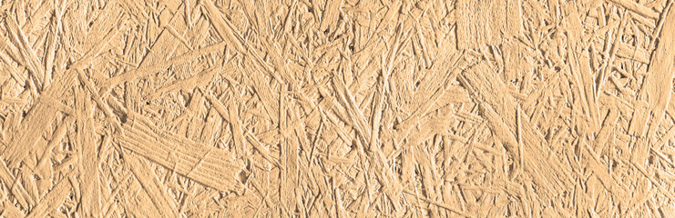Background and texture of yellow plywood. Panorama.
