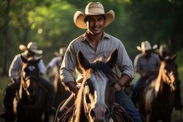 Instructor's Portrait: Portrait of a Hispanic Man Working as a Horse Riding Instructor.


