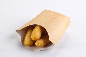 Breaded cheese sticks snack appetizer