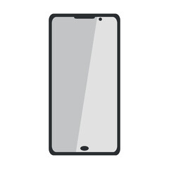 Smartphone icon. Vector on a grey background.