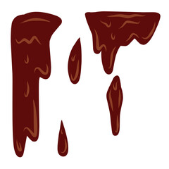 Dripping blood liquid