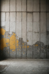 Wide concrete background wall texture for composing