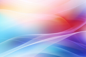 multi-colored abstract background, smooth lines, waves, rainbow color,AI_Generated