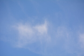 Blue sky background with white clouds